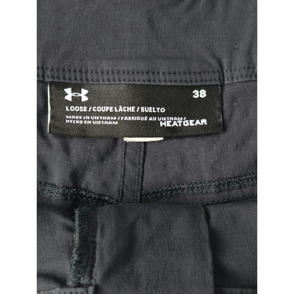 Under Armour HeatGear Golf Shorts Mens 38 Black Lightweight Performance Stretch - Picture 3 of 8